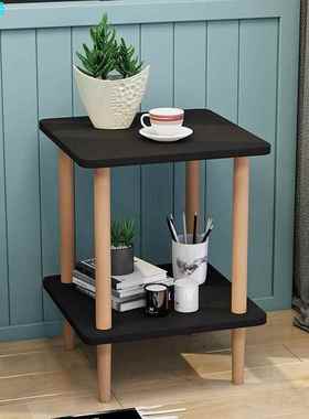 茶几简约鱼缸双层方小茶几沙发边几茶小桌子桌家SLW用小床台客厅