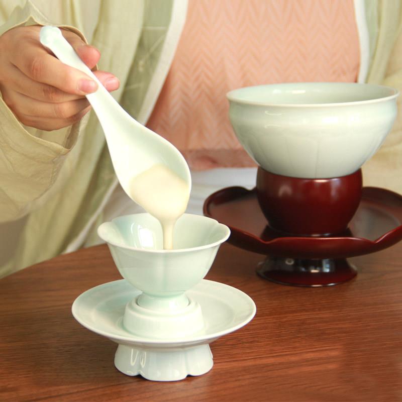 宋代点茶分茶勺竹制小水瓢梦华录同款竹节水勺茶粉勺碗泡分茶勺