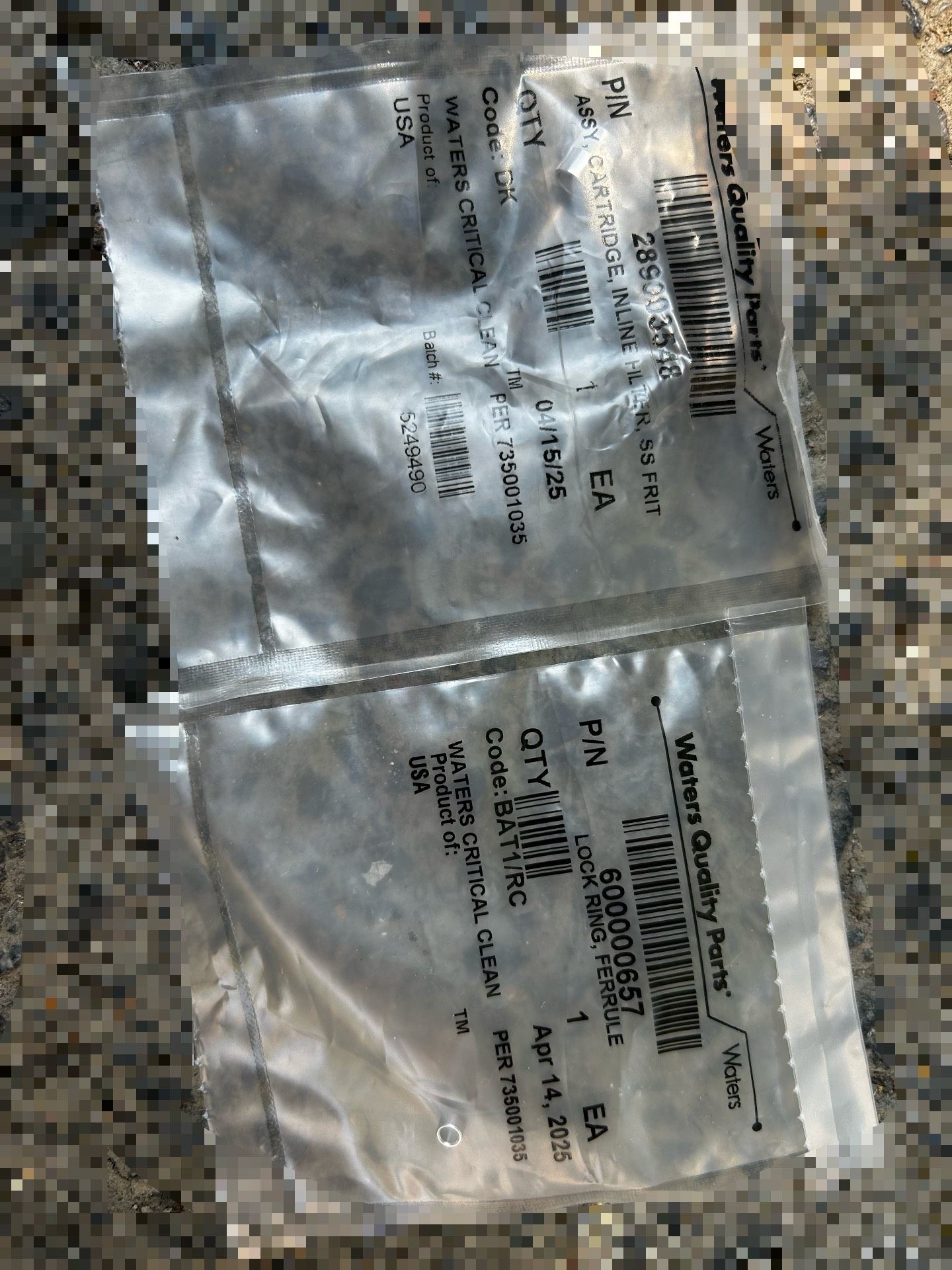 waters 过滤密封，全新