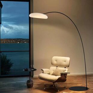 意式极简现代风客厅书房落地灯高级个性设计师创意装饰云朵钓鱼灯