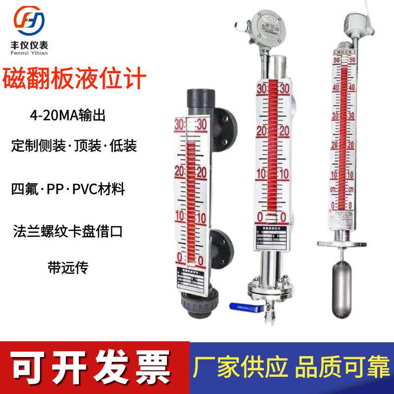 厂家直供FY-UHZ/C116侧装顶装高温高压30MPa磁翻板液位计DN50法兰