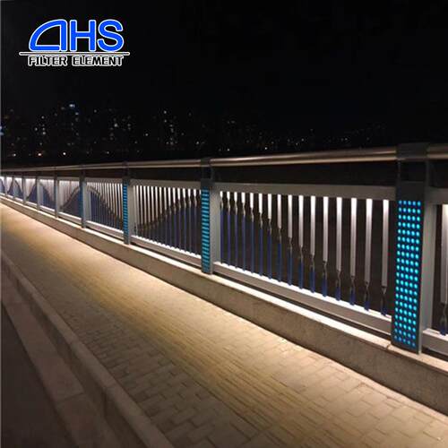 公园L护河道E护D桥梁灯光栏园林景684观灯光防栏天桥人行道灯光栏