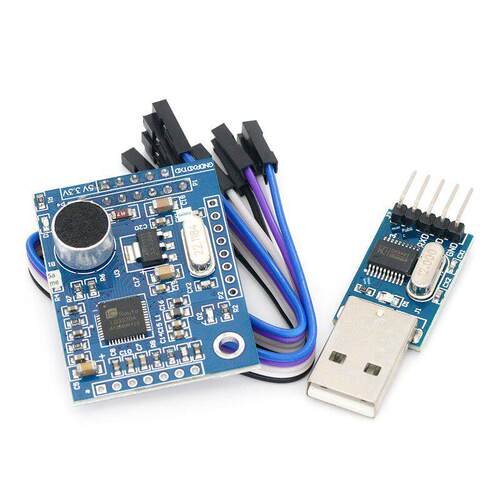 语音识别模块LD3320一体化带单片机DIY16个IO口技术支持送下载器