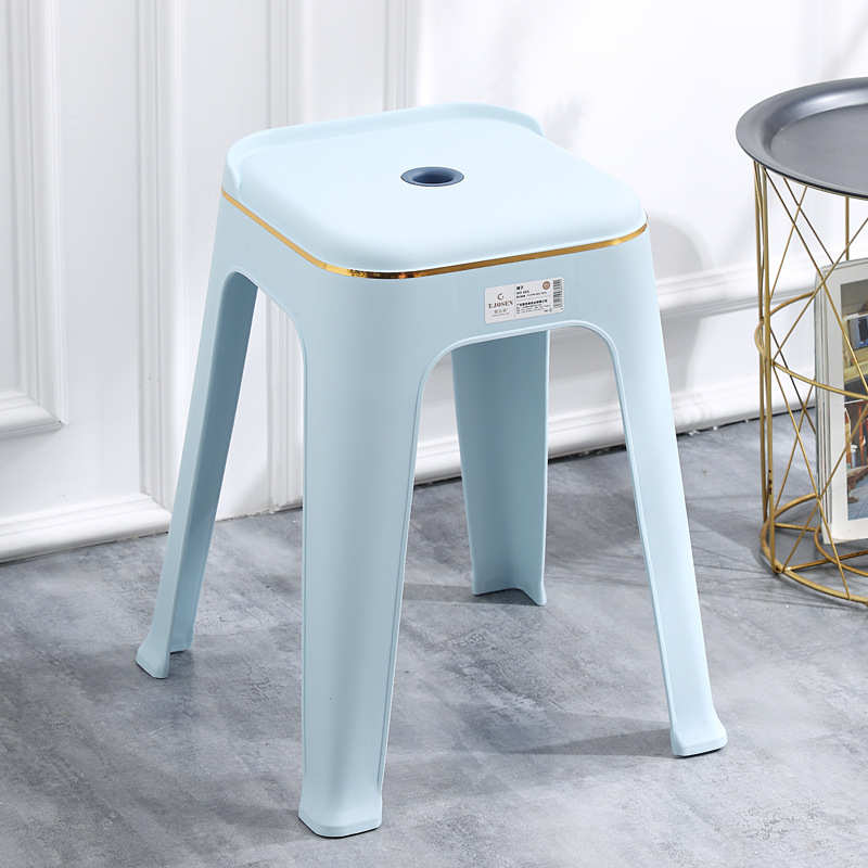 家用凳塑料加厚欧式新品高简约成人椅子现代方椅客厅胶餐桌熟凳子