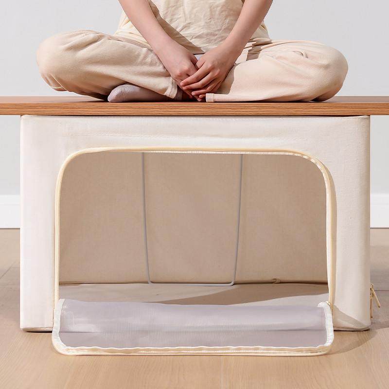 加厚家用布艺收纳箱折叠百纳箱衣橱衣物衣柜整理师专用盒通风透气,收纳整理,收纳箱,淘宝优惠券,粉丝福利购,淘宝优惠卷