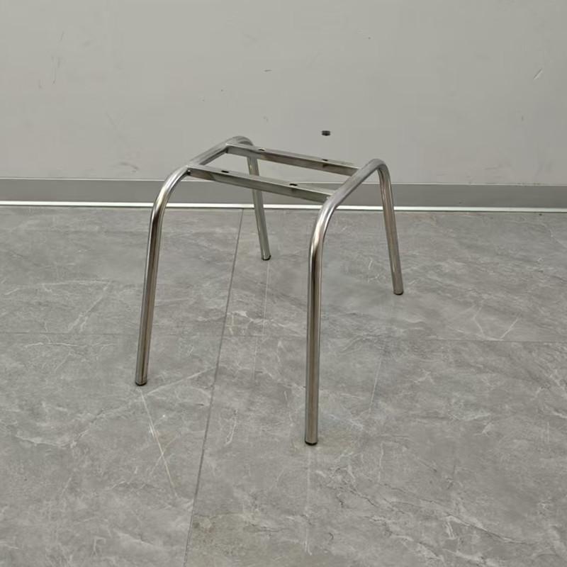 不锈钢椅子支架实心钢筋椅快餐面馆学食堂宿舍麻辣烫螺蛳粉餐椅腿