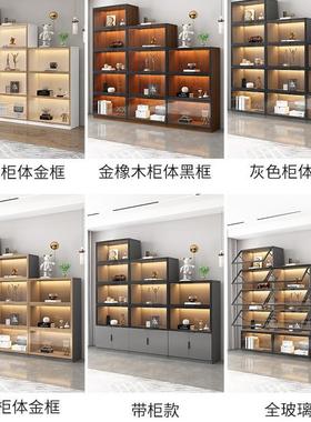 由4523组合格子书自柜带玻璃门奢高档轻现防尘展示整代墙客厅书架
