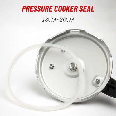2Pcs 18/20/22/24/26CM Pressure Cookers White Silicone