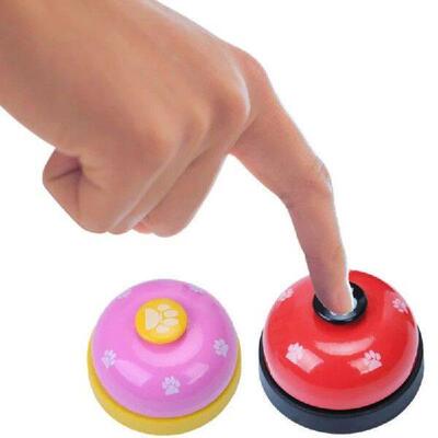 Pet Toy Training Dinner Small Bell Footprint Dog Toys For