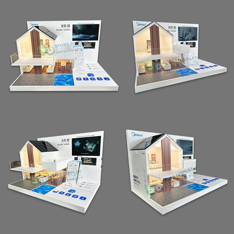 墅造998型桌面中纤沙板示道具展设计别盘陈列演示木质展示台面