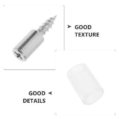 100pcs Self Screw Screw For Glass Corner Cabinets Shelf