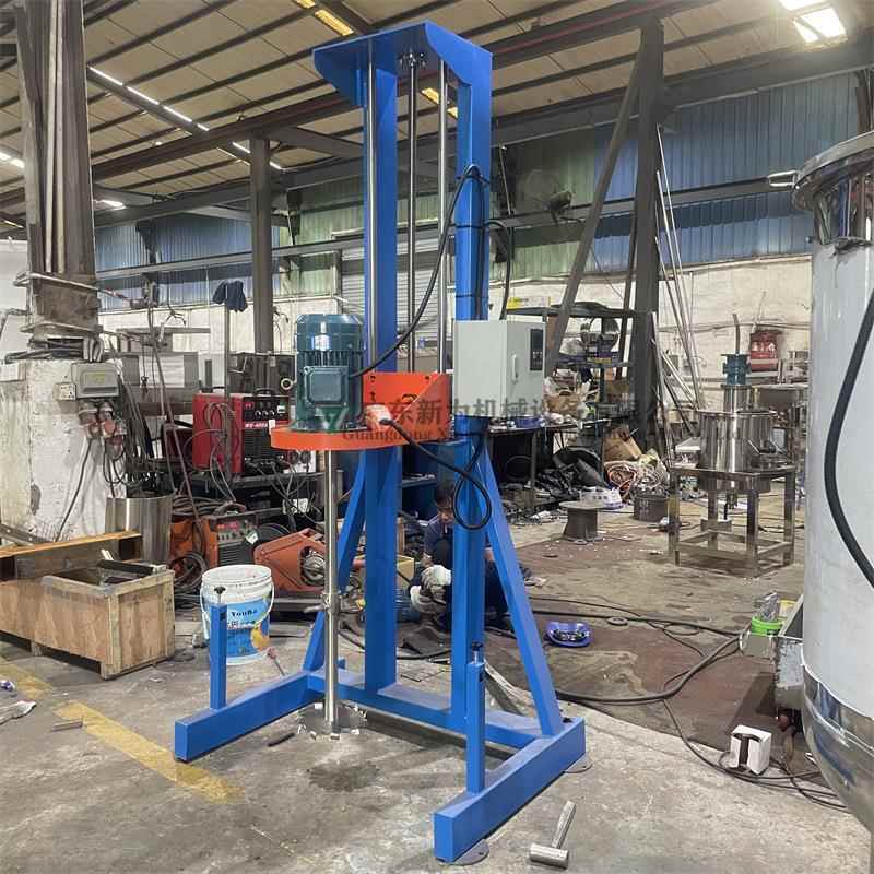 供应小型电动分散机油漆涂料搅拌机粘稠胶水螺旋浆叶混合搅拌机