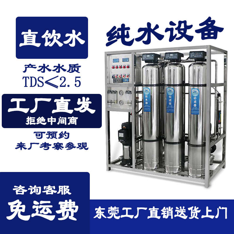 反渗透纯化水设备纯水机去离子大型工业水处理软化超滤设备反渗透