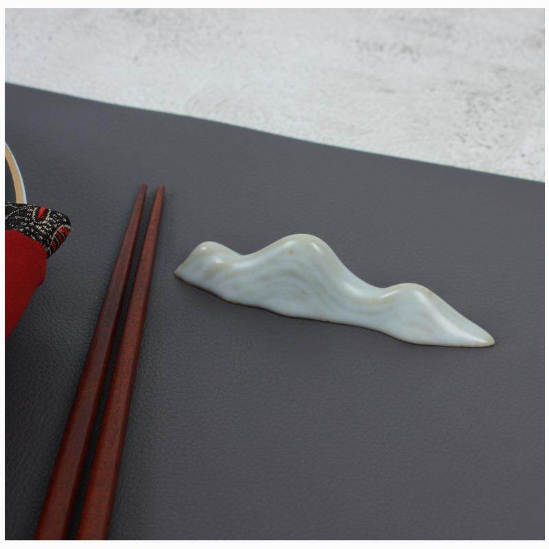 仿古陶瓷笔架 陶瓷干泡茶席笔山摆件毛笔架 筷子架 茶道配件