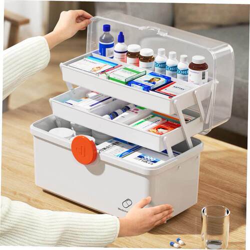 Medical first aid home medicine storage box manufacturer wh