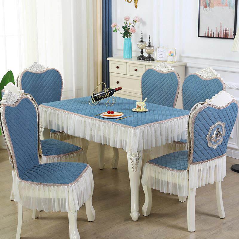 连体欧式餐桌椅子套罩2022新款家用垫子靠背一体桌布椅套椅垫套装