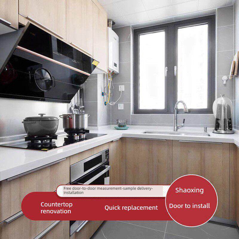 绍兴定制厨房石英台面，大理石台面，橱柜，灶台，餐具柜，石板