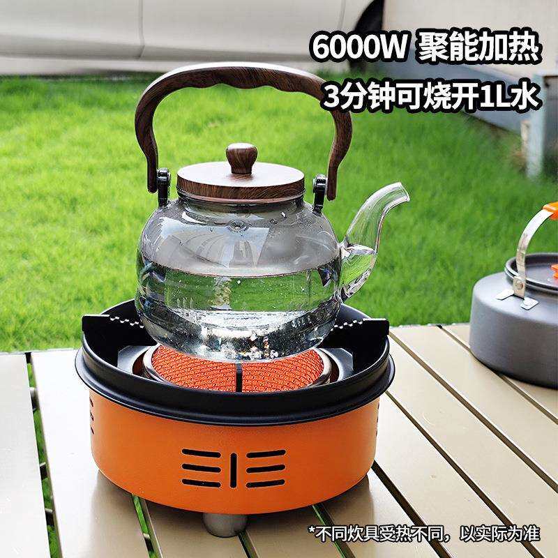 分体卡式炉6000W户外大火力红外瞬燃防风锁热露营野炊炉防风设计