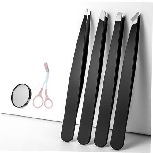 1/4/5Pcs Tweezers Eyebrow Tweezer Set Stainless Eye Lashes