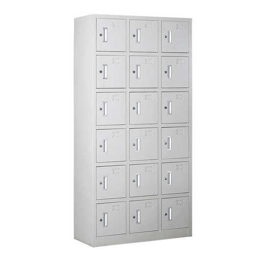 更衣柜鞋柜储物柜员工门钢制多门锁工厂换衣车间铁皮柜收纳柜带18