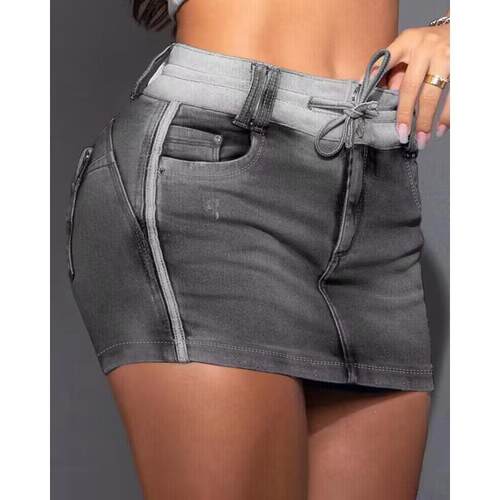 L 21207 Women's Short Denim Skirt 牛仔短裙