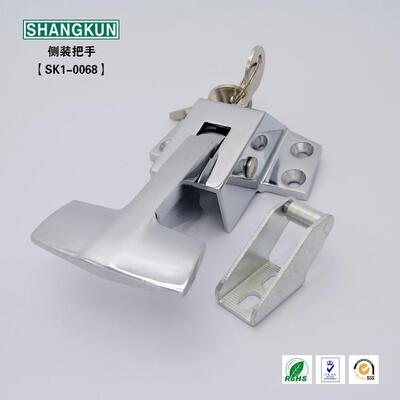 尚坤SK1-0068工业锌合金机械门锁烤箱试验箱密封箱侧装门把手执手