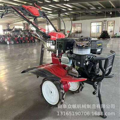 1IXF7用两驱多功能微耕机耕地机家柴油小型机旋耕农用松0土开沟机