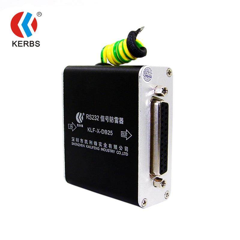 rs232串口防雷器直销rs232避雷器计算机db25头信号保护 spd凯利锋