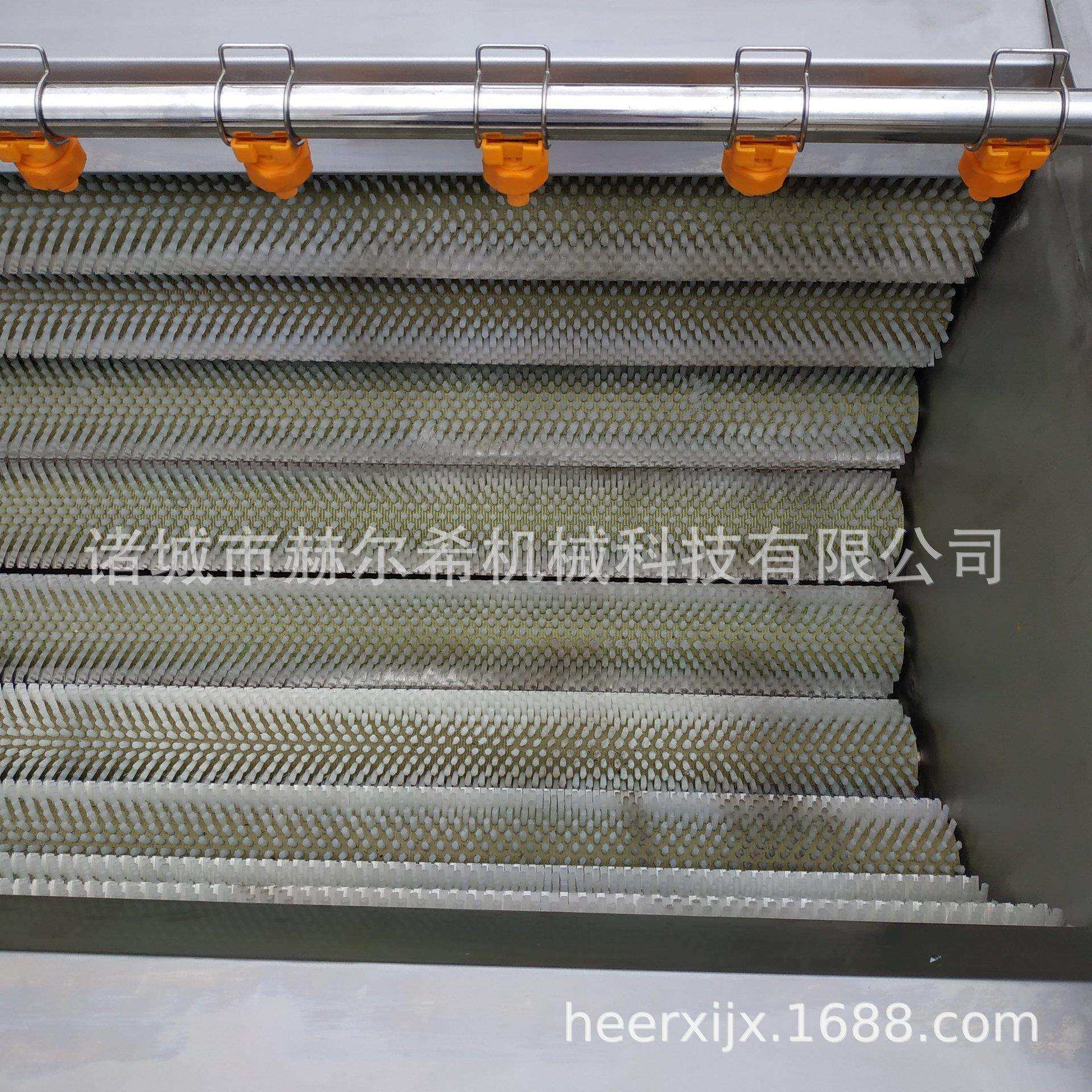根茎蔬菜海鲜猪头猪蹄软硬毛毛辊清洗去皮机商用清洗机
