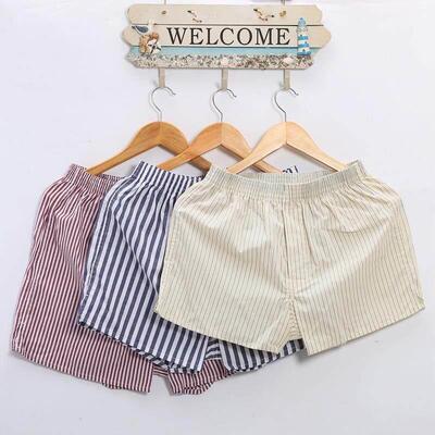 Men's cotton boxers, summer shorts large size high waist