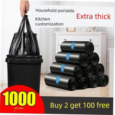 Garbage bags portable kitchen large trash can plastic bag