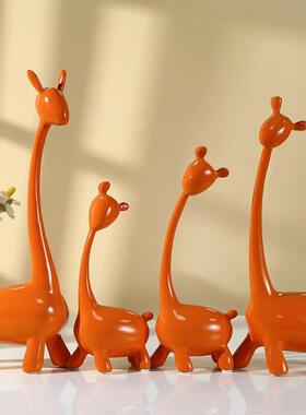 一家四口创意小鹿摆件客厅电视柜家居三口之家玄关酒柜装饰品礼物