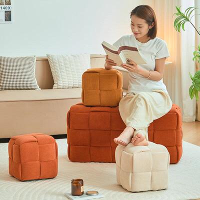 适用时尚多功能沙发凳子小矮凳子家用小板凳卧室床尾凳简约门口换