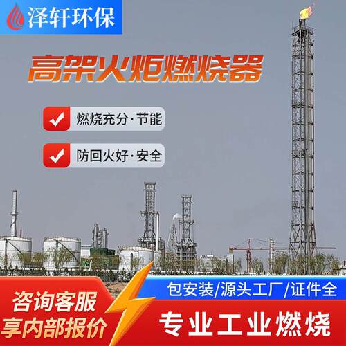 制化工架火炬 医反应尾气燃烧 精细化工废气焚烧火炬设备
