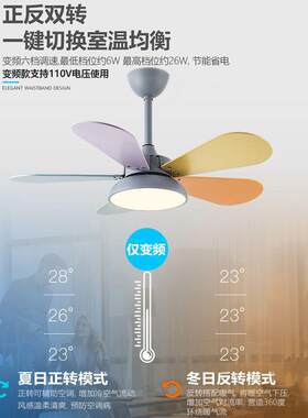 儿童风扇灯吊扇灯过道玄关阳台小吊扇家用卧室厨房迷你电风扇吊灯