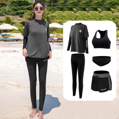 Diving suit for women, sun protection split long sleeved