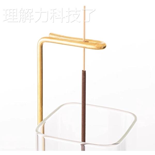 黑胡桃IZB倒挂插玻璃香香座 木质挂式香倒插创意实木檀摆香件