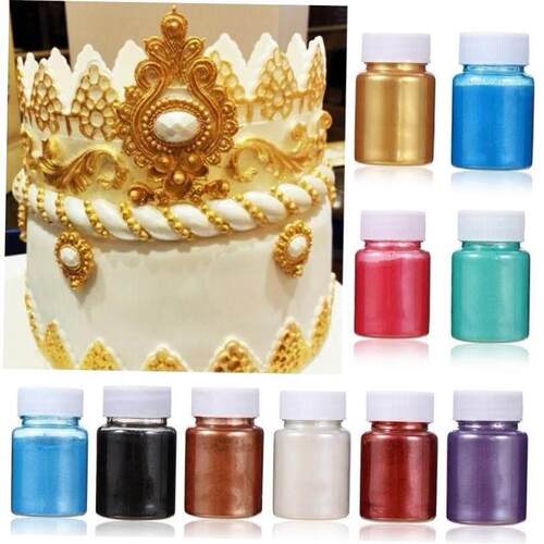 15g wrong Edible Glitter Gold Silver Pearl Powder Cake Decor