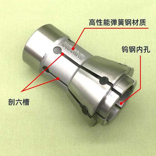 理研SAD25型精密筒夹 槽缝增加胶塞延长使用寿命剖六槽夹头