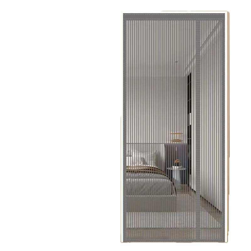 金刚侧开魔术贴防蚊门帘磁性纱门夏季纱窗家用高档自吸磁铁免打孔