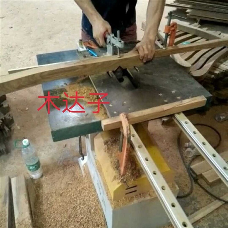 木工工具立铣机机械配p件滑轨推台送料轨道滑台推板地锣导轨立轴