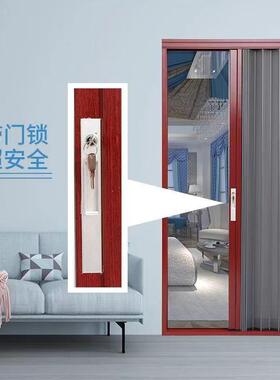 金刚网推拉隐形纱门入户门铝冲网钛镁合金边框折叠纱窗防蚊40平网