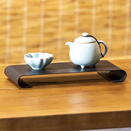 桌面茶具置物架小博古架古董架茶室办公室茶壶架紫砂壶摆件展示架