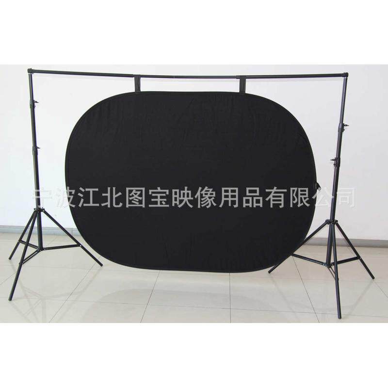 全棉抠像背景板 180*240CM黑白两面 可折叠 送便携包大尺寸