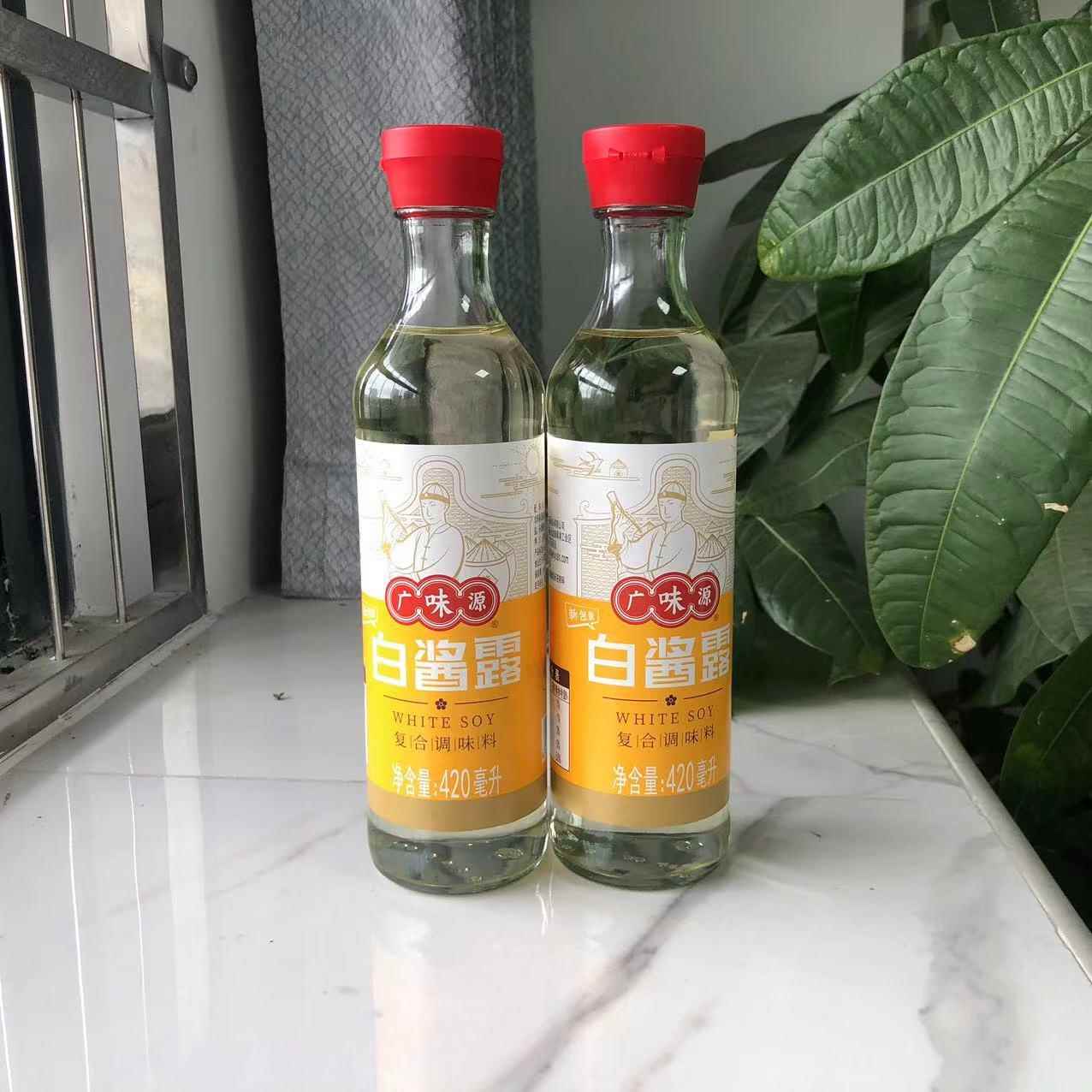 广味源白酱露420ML瓶原色调味酱油西餐覆合凉拌炒菜调味汁