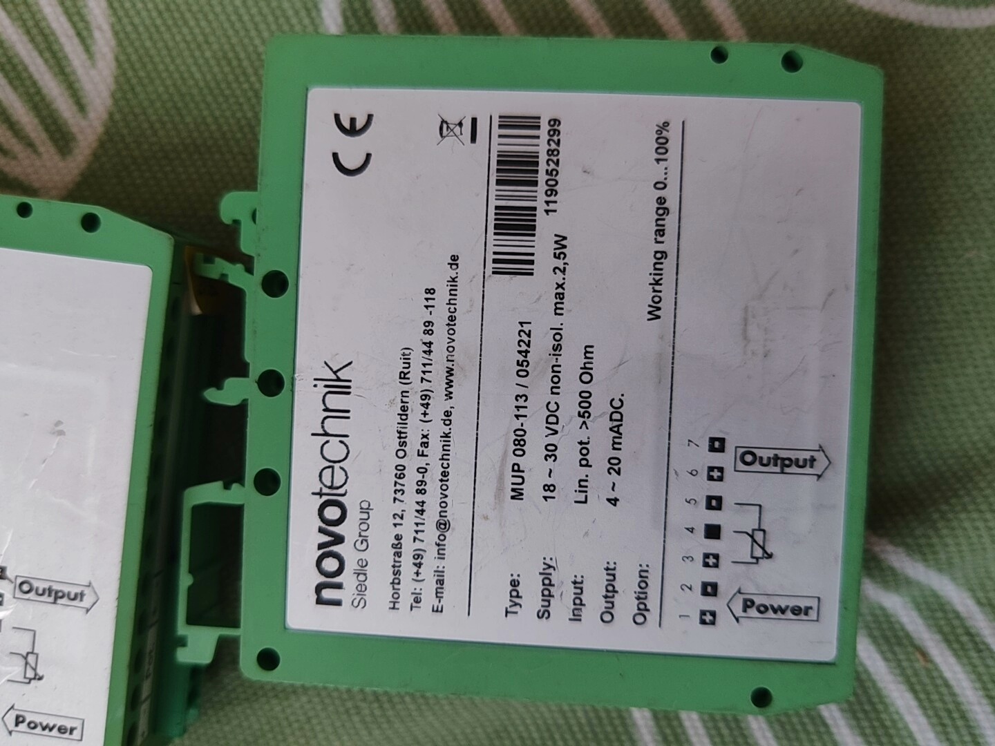 MUP080-113信号转换器NOVO转换器