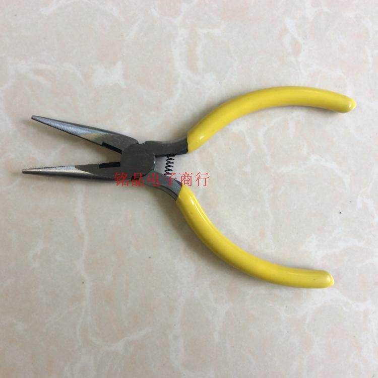 尖嘴钳 弹簧 尖嘴钳 五金工具防滑手柄 尖头钳子 尖咀钳599007