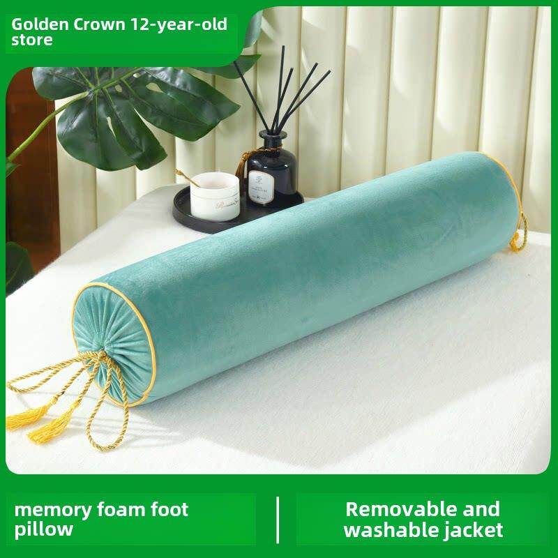 脚枕美容院专用按摩推拿美容床圆柱抬脚垫脚床上腿部足浴糖果枕头