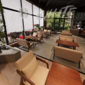 网咖啡厅实木桌X204清椅组合红舒适日式 沙发工高档酒馆吧奶茶店卡