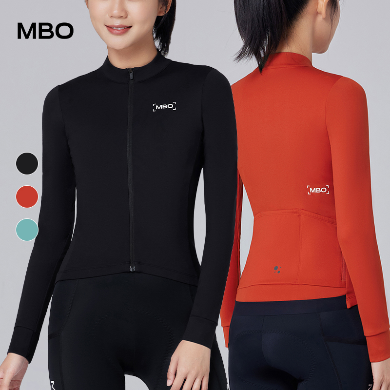 MBO女子抗菌控温长袖骑行服C152春秋新款保暖透气骑行运动外套
